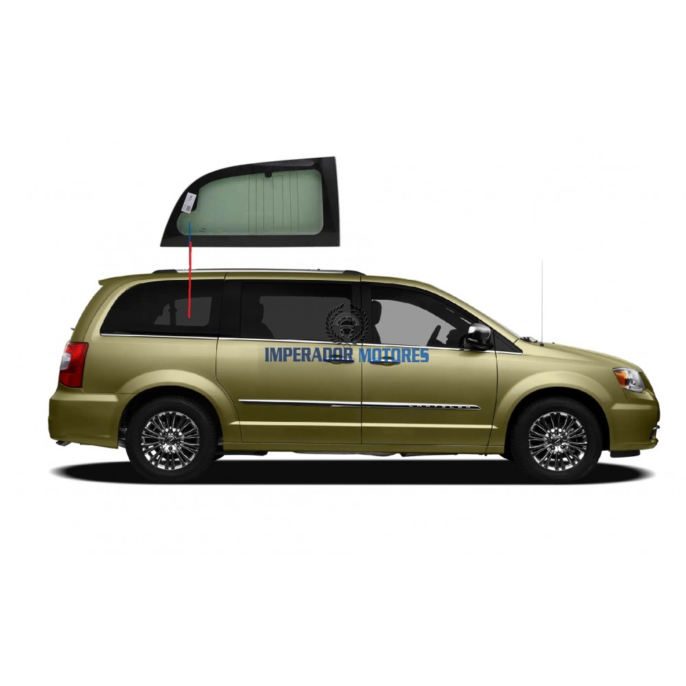 Vidro fixo Lateral  Chrysler Town e Country Modelos 2008 a 2015 Vidro fixo Lateral  Chrysler Town e Country Modelos 2008 a 2015