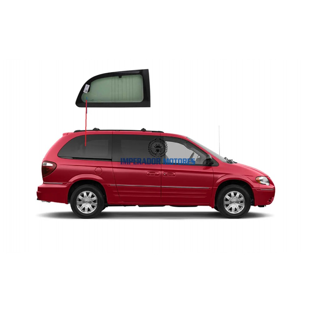 Vidro fixo Lateral  Chrysler Gran Caravan Modelos 2004 a 2007 Vidro fixo Lateral  Chrysler Gran Caravan Modelos 2004 a 2007