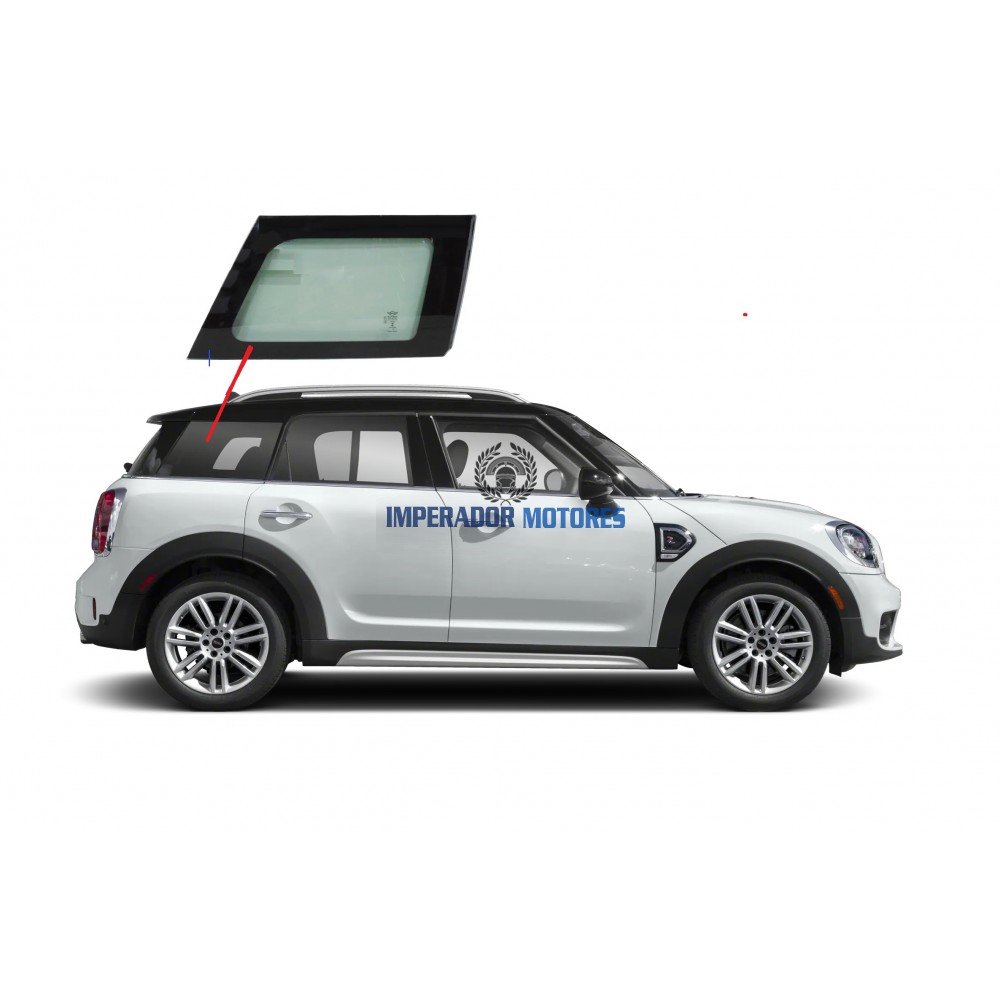 Vidro fixo Lateral  Mini Countryman Modelos 2017 a 2024 Vidro fixo Lateral  Mini Countryman Modelos 2017 a 2024