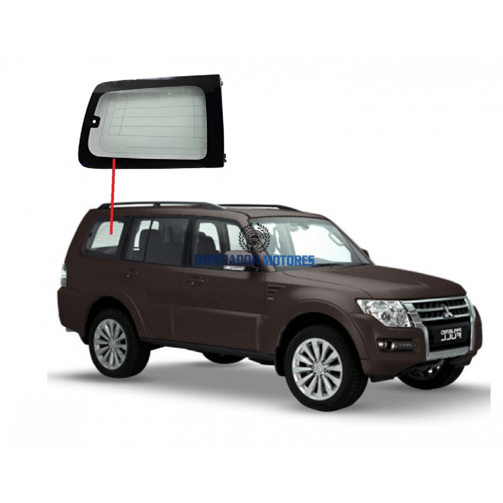 Vidro fixo Lateral  Mitsubishi Pajero Full  Modelos 2010 a 2021 Vidro fixo Lateral  Mitsubishi Pajero Full  Modelos 2010 a 2021