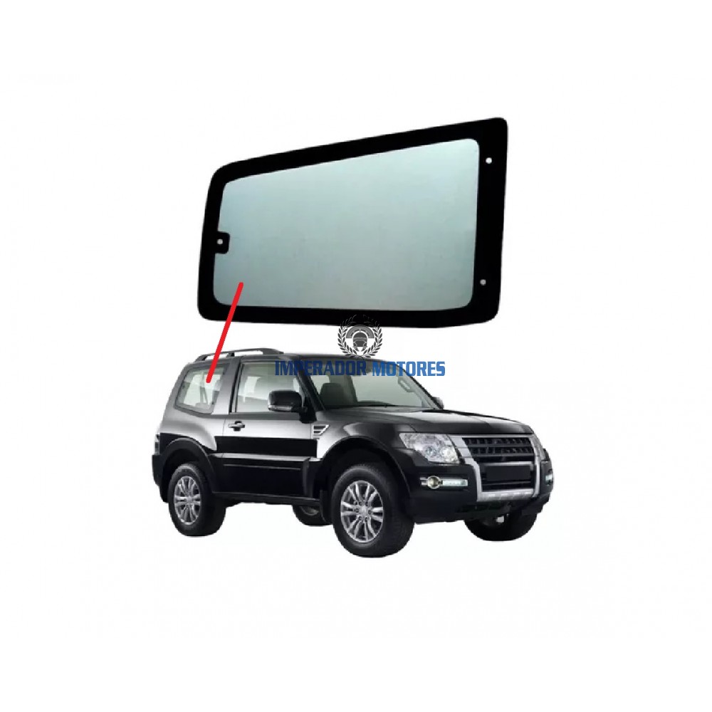 Vidro fixo Lateral  Mitsubishi Pajero Full  2pts Modelos 2010 a 2021 Vidro fixo Lateral  Mitsubishi Pajero Full  2pts Modelos 2010 a 2021