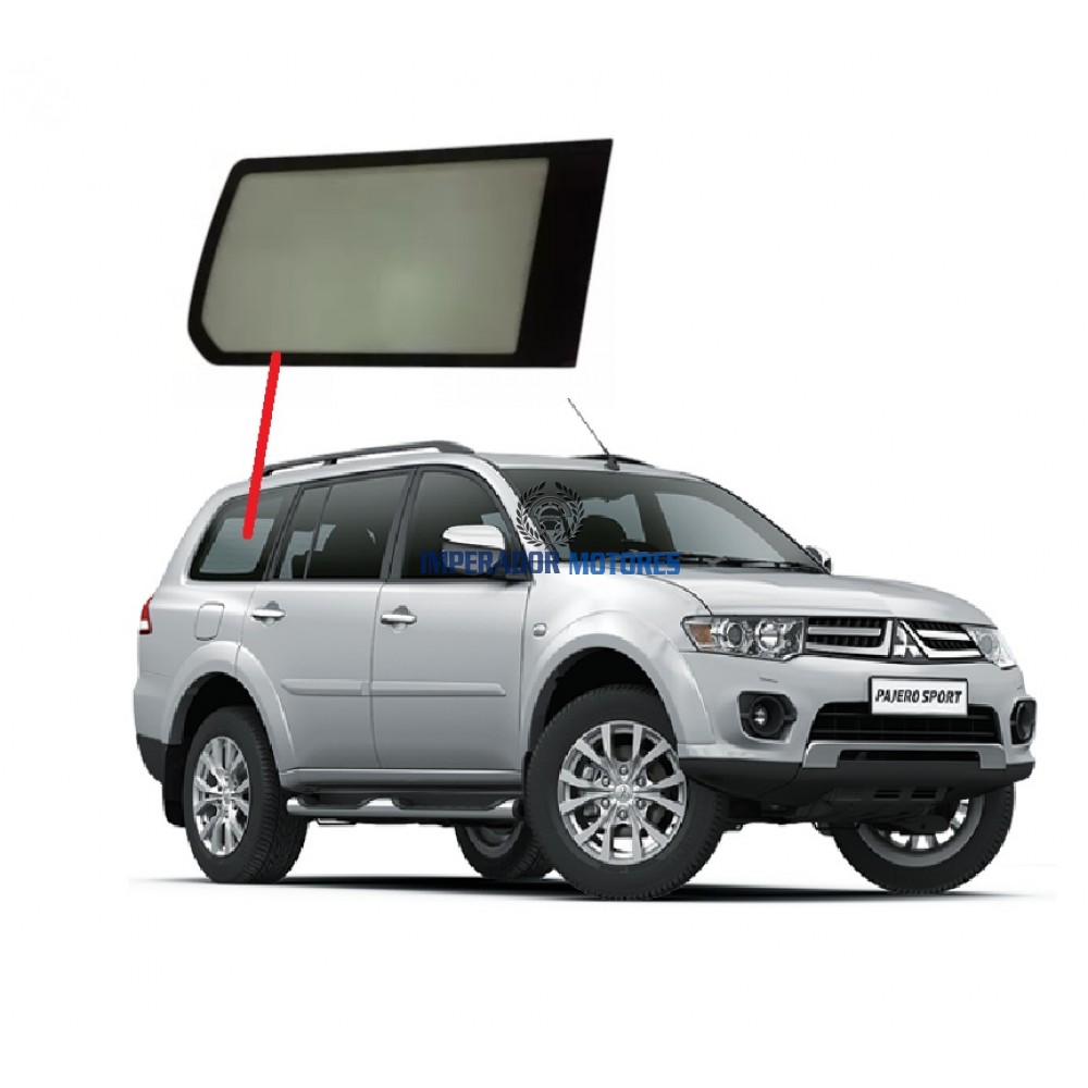 Vidro fixo Lateral  Mitsubishi Pajero Sport  Modelos 2004 a 2011